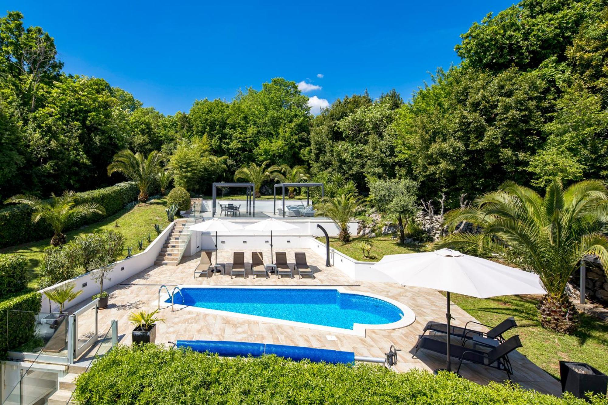 Villa Garden Apartment With Pool Opatija Exterior foto