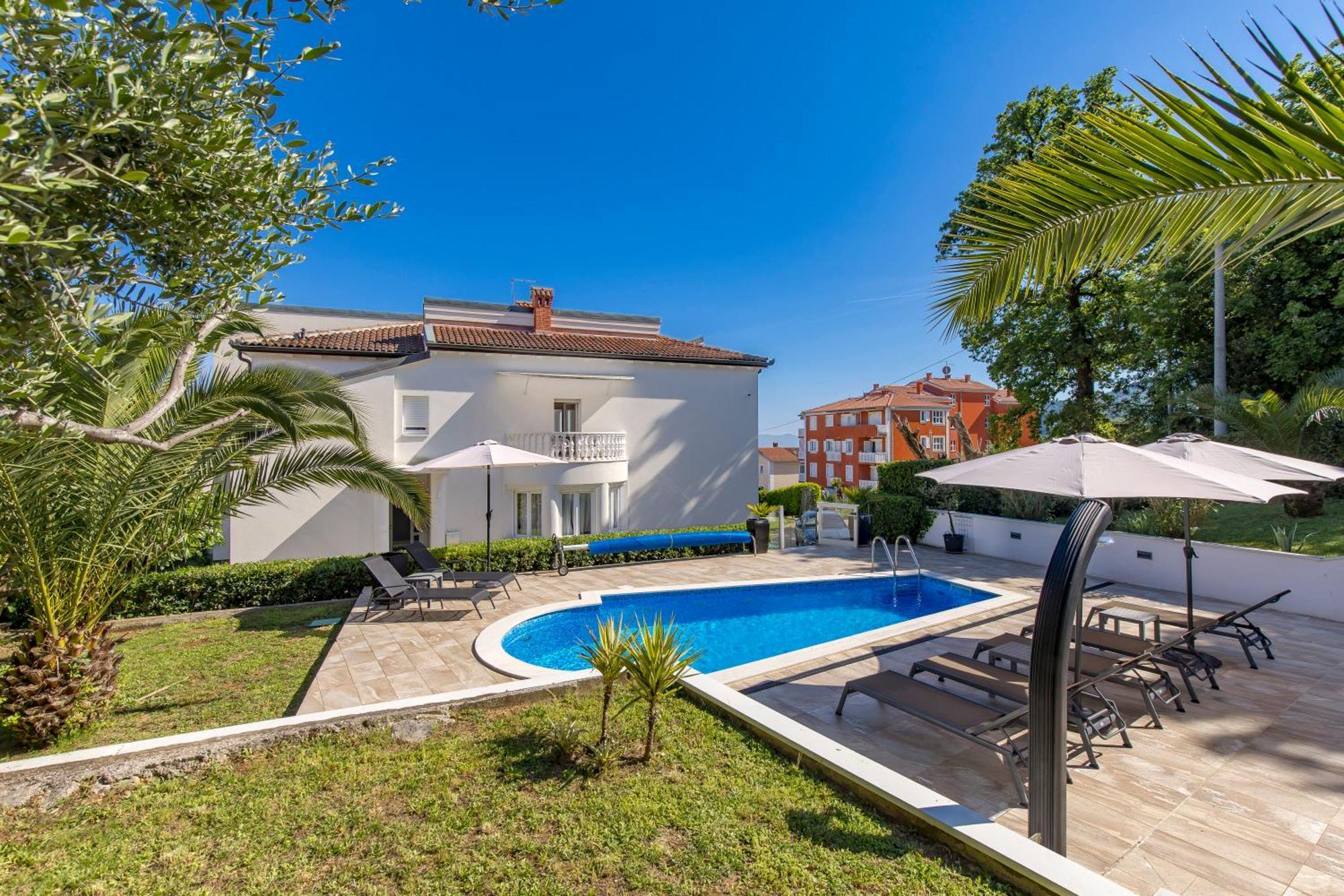 Villa Garden Apartment With Pool Opatija Exterior foto