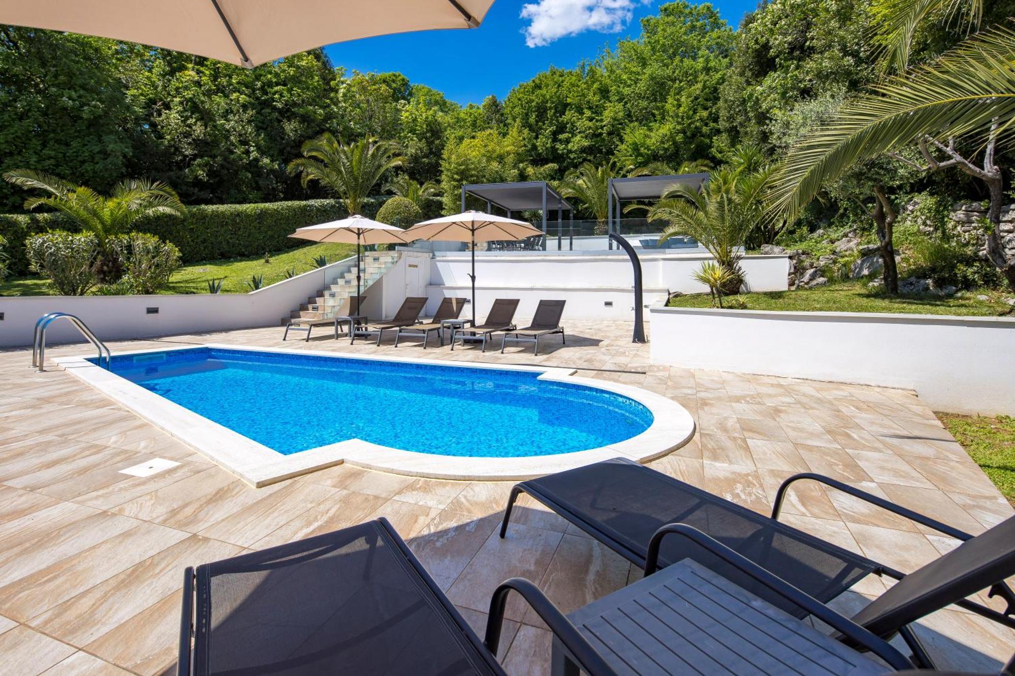 Villa Garden Apartment With Pool Opatija Exterior foto